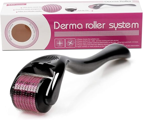 "Hair Growth Derma Roller – 540 Micro-Needles for Scalp Revitalization & Fuller, Thicker Hair!"