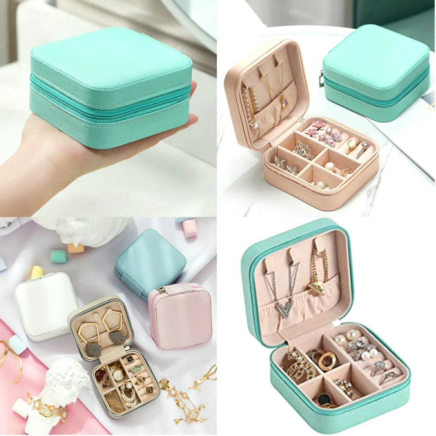 Elegant Mini Travel Jewelry Box