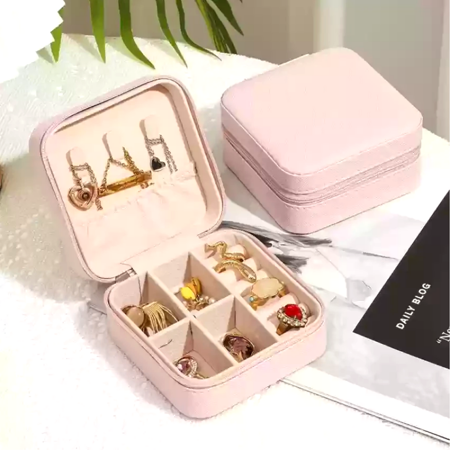 Elegant Mini Travel Jewelry Box